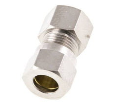 8LL & G1/8'' Nickel plated Brass Straight Cutting Fitting with Female Threads 100 bar ISO 8434-1 [2 Pieces]