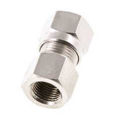 8LL & G1/8'' Nickel plated Brass Straight Cutting Fitting with Female Threads 100 bar ISO 8434-1 [2 Pieces]