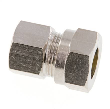 15L & G1/2'' Nickel plated Brass Straight Cutting Fitting with Female Threads 70 bar ISO 8434-1