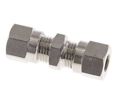 6LL Nickel plated Brass Straight Cutting Fitting 100 bar ISO 8434-1 [2 Pieces]