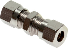 8LL Nickel plated Brass Straight Cutting Fitting 100 bar ISO 8434-1 [2 Pieces]