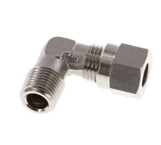 6LL & R1/8'' Nickel plated Brass Elbow Cutting Fitting with Male Threads 100 bar ISO 8434-1 [2 Pieces]