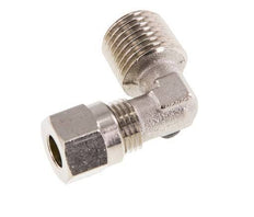 6LL & R1/4'' Nickel plated Brass Elbow Cutting Fitting with Male Threads 100 bar ISO 8434-1 [2 Pieces]