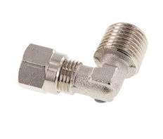 6LL & R1/4'' Nickel plated Brass Elbow Cutting Fitting with Male Threads 100 bar ISO 8434-1 [2 Pieces]