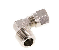 6LL & R1/4'' Nickel plated Brass Elbow Cutting Fitting with Male Threads 100 bar ISO 8434-1 [2 Pieces]