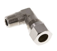 8LL & R1/8'' Nickel plated Brass Elbow Cutting Fitting with Male Threads 100 bar ISO 8434-1 [2 Pieces]