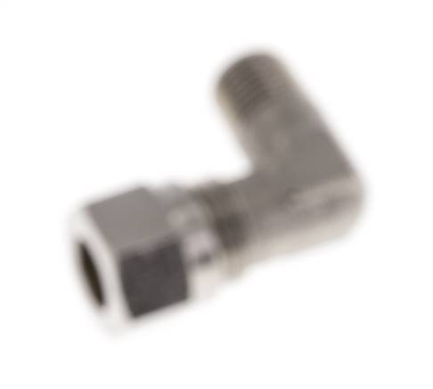 8LL & R1/8'' Nickel plated Brass Elbow Cutting Fitting with Male Threads 100 bar ISO 8434-1 [2 Pieces]