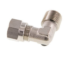 8LL & R1/4'' Nickel plated Brass Elbow Cutting Fitting with Male Threads 100 bar ISO 8434-1 [2 Pieces]