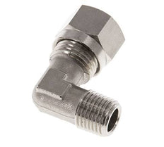 10L & R1/4'' Nickel plated Brass Elbow Cutting Fitting with Male Threads 115 bar ISO 8434-1 [2 Pieces]