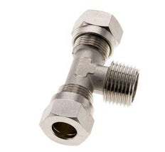 12L & R1/2'' Vernickeltes Messing T-Shape T-Stück mit Außengewinde 75 bar ISO 8434-1