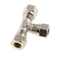 8LL Vernickeltes Messing T-Shape T-Schneidfitting 100 bar ISO 8434-1