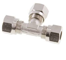 10L Nickel plated Brass T-Shape Tee Cutting Fitting 115 bar ISO 8434-1