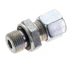 10L & M16x1.5 Zink plated Steel Straight Cutting Fitting with Male Threads 315 bar NBR ISO 8434-1 [2 Pieces]