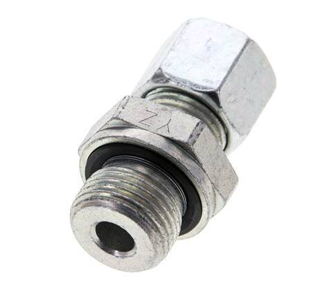 10L & M18x1.5 Zink plated Steel Straight Cutting Fitting with Male Threads 315 bar NBR ISO 8434-1