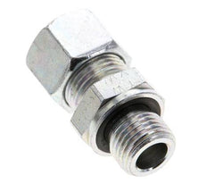 12L & M16x1.5 Zink plated Steel Straight Cutting Fitting with Male Threads 315 bar NBR ISO 8434-1 [2 Pieces]