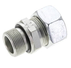 22L & M26x1.5 Zink plated Steel Straight Cutting Fitting with Male Threads 160 bar NBR ISO 8434-1