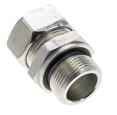 28L & M33x2 Zink plated Steel Straight Cutting Fitting with Male Threads 160 bar NBR ISO 8434-1