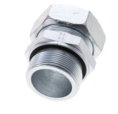 42L & M48x2 Zink plated Steel Straight Cutting Fitting with Male Threads 160 bar NBR ISO 8434-1