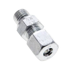 8S & M14x1.5 Zink plated Steel Straight Cutting Fitting with Male Threads 630 bar NBR ISO 8434-1 [2 Pieces]