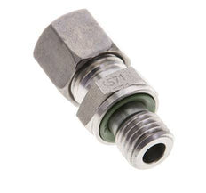 8L & M12x1.5 Stainless Steel Straight Cutting Fitting with Male Threads 315 bar FKM ISO 8434-1