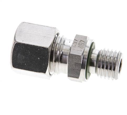 10L & M12x1.5 Stainless Steel Straight Cutting Fitting with Male Threads 315 bar FKM ISO 8434-1