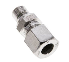 10L & M12x1.5 Stainless Steel Straight Cutting Fitting with Male Threads 315 bar FKM ISO 8434-1