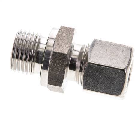 10L & M16x1.5 Stainless Steel Straight Cutting Fitting with Male Threads 315 bar FKM ISO 8434-1