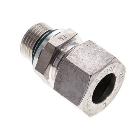 15L & M18x1.5 Stainless Steel Straight Cutting Fitting with Male Threads 315 bar FKM ISO 8434-1