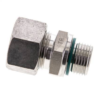 15L & M18x1.5 Stainless Steel Straight Cutting Fitting with Male Threads 315 bar FKM ISO 8434-1