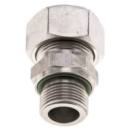 18L & M22x1.5 Stainless Steel Straight Cutting Fitting with Male Threads 315 bar FKM ISO 8434-1