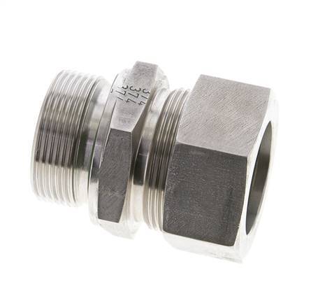 35L & M42x2 Stainless Steel Straight Cutting Fitting with Male Threads 160 bar FKM ISO 8434-1