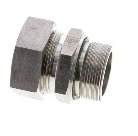 42L & M48x2 Stainless Steel Straight Cutting Fitting with Male Threads 160 bar FKM ISO 8434-1