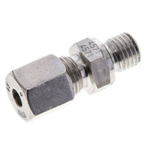 6S & M12x1.5 Stainless Steel Straight Cutting Fitting with Male Threads 630 bar FKM ISO 8434-1