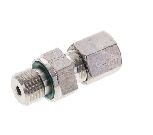 6S & M14x1.5 Stainless Steel Straight Cutting Fitting with Male Threads 630 bar FKM ISO 8434-1