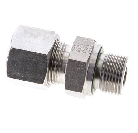 14S & M20x1.5 Stainless Steel Straight Cutting Fitting with Male Threads 630 bar FKM ISO 8434-1