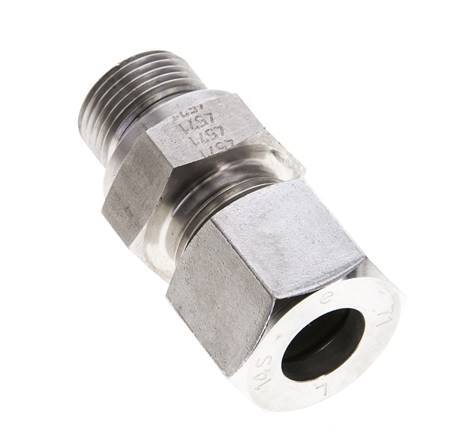 14S & M20x1.5 Stainless Steel Straight Cutting Fitting with Male Threads 630 bar FKM ISO 8434-1