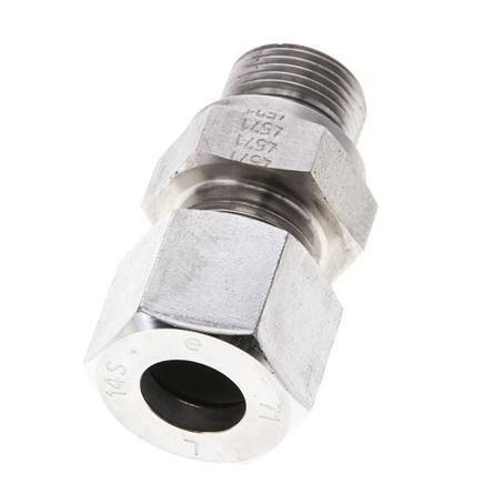 14S & M20x1.5 Stainless Steel Straight Cutting Fitting with Male Threads 630 bar FKM ISO 8434-1