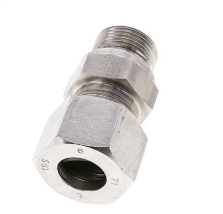 16S & M22x1.5 Stainless Steel Straight Cutting Fitting with Male Threads 400 bar FKM ISO 8434-1