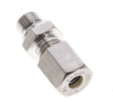6L & M10x1 Stainless Steel Straight Compression Fitting with Male Threads 315 bar FKM ISO 8434-1