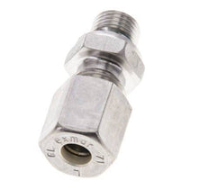 6L & M10x1 Stainless Steel Straight Compression Fitting with Male Threads 315 bar FKM ISO 8434-1