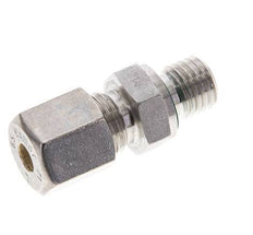 6S & M12x1.5 Stainless Steel Straight Compression Fitting with Male Threads 500 bar FKM ISO 8434-1