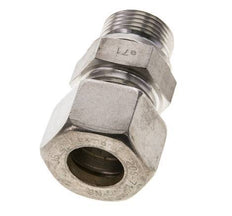 20S & M27x2 Stainless Steel Straight Compression Fitting with Male Threads 250 bar FKM ISO 8434-1