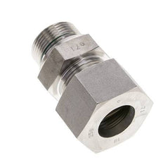 25S & M33x2 Stainless Steel Straight Compression Fitting with Male Threads 250 bar FKM ISO 8434-1