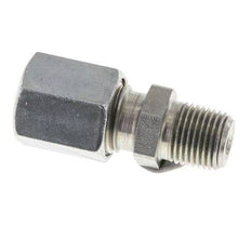 6L & R1/8'' Zink plated Steel Straight Cutting Fitting with Male Threads 315 bar ISO 8434-1 [5 Pieces]