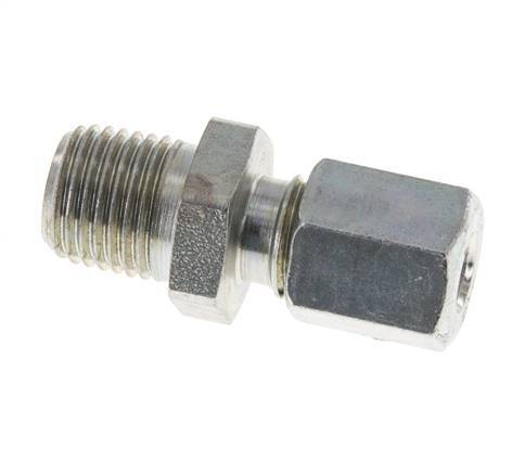 6L & R1/4'' Verzinkter Stahl Geradeschneidende Verschraubung mit Außengewinde 315 bar ISO 8434-1