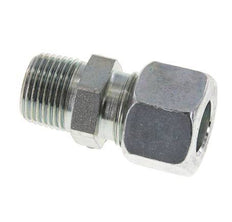 12L & R3/8'' Zink plated Steel Straight Cutting Fitting with Male Threads 315 bar ISO 8434-1 [2 Pieces]