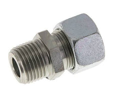 15L & R1/2'' Verzinkter Stahl Geradeschneidende Verschraubung mit Außengewinde 315 bar ISO 8434-1