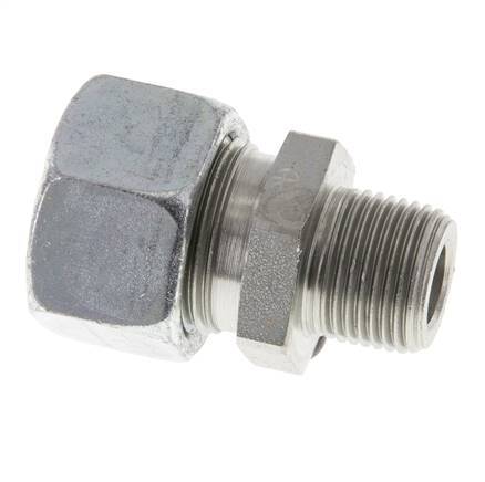 15L & R3/8'' Verzinkter Stahl, gerade Schneidverschraubung mit Außengewinde 315 bar ISO 8434-1