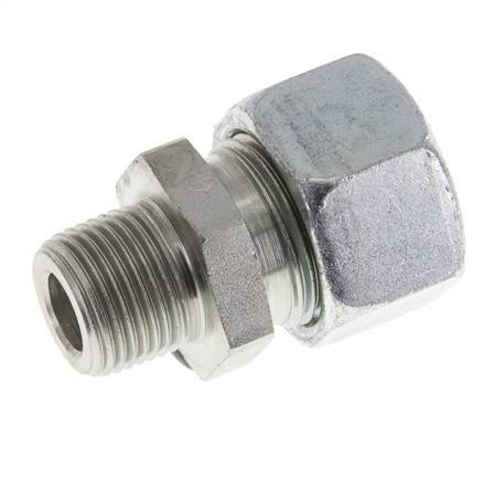 15L & R3/8'' Verzinkter Stahl, gerade Schneidverschraubung mit Außengewinde 315 bar ISO 8434-1