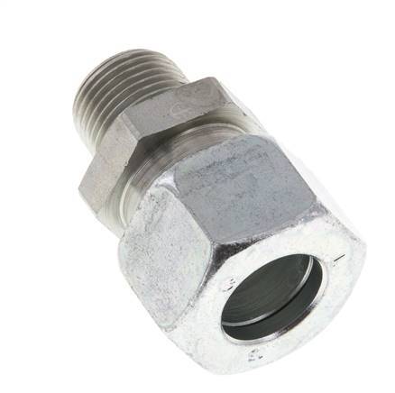 15L & R3/8'' Verzinkter Stahl, gerade Schneidverschraubung mit Außengewinde 315 bar ISO 8434-1